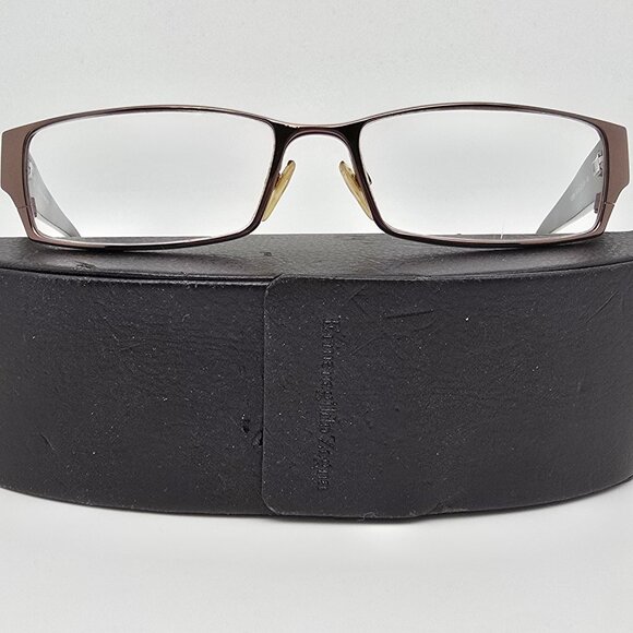 Ermenegildo Zegna VZ3085 Bronze Brown Havana Eyeglasses Frame w/ Case Italy 54mm